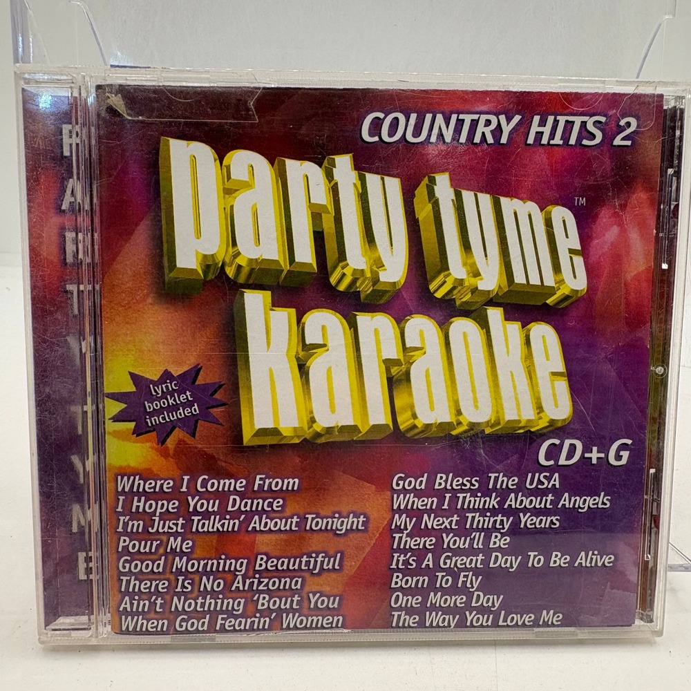 Party Tyme Karaoke Country‎ Hits 2 CD+G Sybersound  Lyric Booklet Included